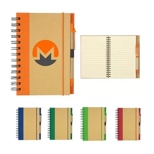 Spiral notebook with 80