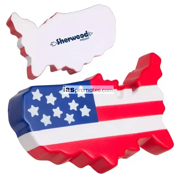 Customized USA Map Stress Reliever